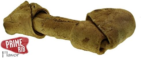 Healthy Beefhide Rawhide Dog Bones - Raw Hide Chews Dog Treats Pack of 3 Flavored Rawhide Bones (Large Dogs Over 55 LBS)