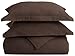 Amazon Brand – Pinzon 190-Gram Heavyweight Velvet Flannel Duvet Set - Full/Queen, Italian Roast