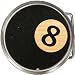 Real Wood Black 8 Ball Belt Buckle