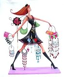 Shopping Girl in Stride Jewelry Holder (Black Dress)