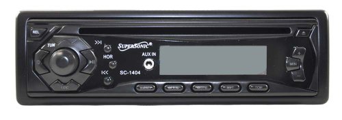Supersonic Car CD RECEIVER WITH AM/FM RADIO, AUX IN & DETACHABLE PANEL