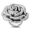 Sterling Silver Ring - Rose - 41mm x 3mm (Sizes 6-9) Sterling Silver Ring - Rose - 41mm x 3mm (Sizes 6-9)