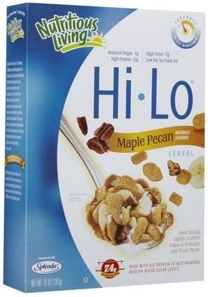 Nutritious Living Maple Pecan Hi-Lo Cereal - 10 oz (Pack of 4)