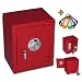 HMF 3063 Minitresor mit Zahlenkombinationsschloss, rot