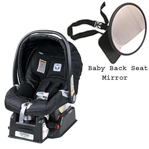 Peg Perego 2011 Primo Viaggio sip 30 30 Car Seat w Back Seat Mirror - Nero Black