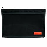 International Arrivals Black Nylon Barcelona Zippered Pencil Pouch, 10 x 6.5 Inches (113-30a)