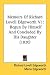 Books : Memoirs Of Richard Lovell Edgeworth V1: Begun By Himself And Concluded By His Daughter (1820)