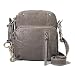 New Fossil Antique Iron Leather Shelby Camera Case Crossbody Bag Grey