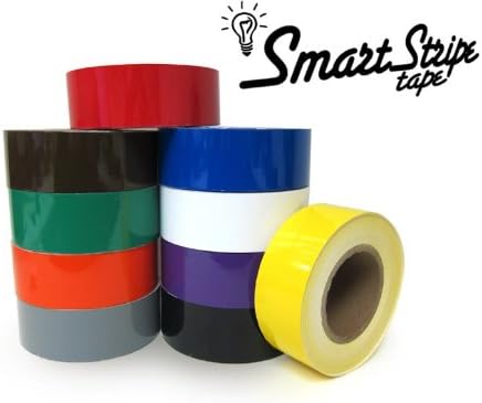SmartStripe Floor Marking Tape, 2" X 130', Yellow