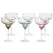 Trieste Light 6pc. Colored Glass Margarita