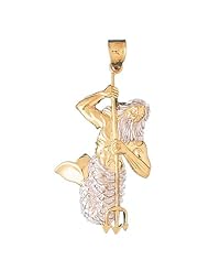 CleverEves 14K Gold Pendant Two Tone Poseidon 12.3 - Gram(s)