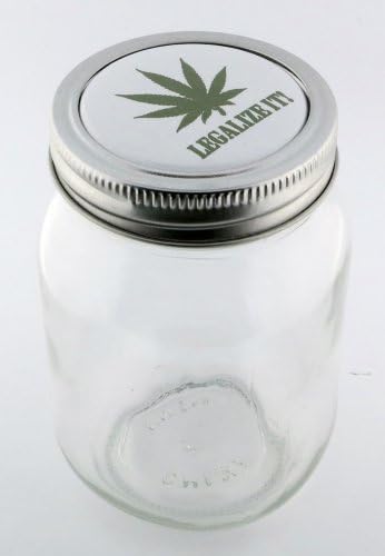 Legalize It! Mason Jar Stash Container 16 Oz