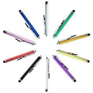 BIRUGEAR 10 Pcs Universal Touch Screen Stylus for Samsung Galaxy S 4 / S IV / SIV Android Mobile Cell Phone by BIRUGEAR
