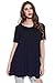 Alexander + David A+D Womens Loose Trapeze Dress - Shortsleeve Crewneck Tunic