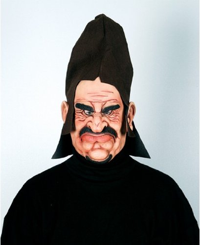 Morris Costumes Executioner Hooded Hordes Vinyl Mask W/ Fabric Hat Attached Hand Painted