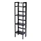 Folding 4-Shelf Unit - Black