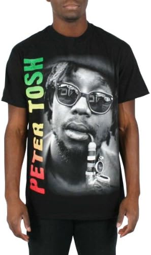 Peter Tosh - Mens Icon T-Shirt In Black, Size: Medium, Color: Black
