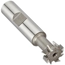 Niagara Cutter TS109 T-Slot Shank Type Cutter, High Speed Steel, Uncoated (Bright), Weldon Shank, 10 Helix Angle, 21/32" Cutter Diameter, 8 Tooth, 17/64" Width