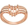 14K Rose Gold Mother's Ring - 4 Gemstone -- YOU CHOOSE THE COLORS!