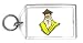 Keychain with man, senior, Malaysia, elderly, hat, beard, Asia