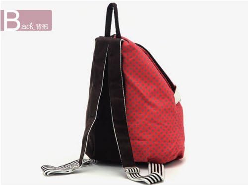 Girl Fashion New Canvas Backpack School Bag Laptop Bag (red)