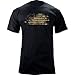 USAMM Distressed American Flag T-Shirt (X-Large, Black)