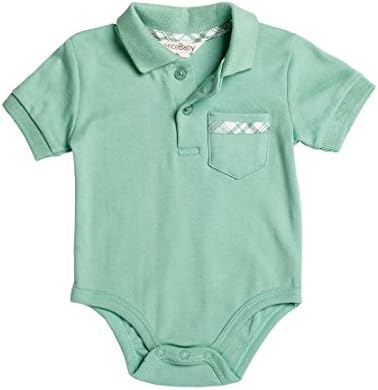 Spence Baby Boys' Organic Polo Collar Bodysuit (3-6 Months)