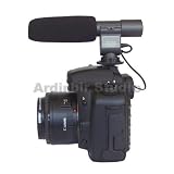 Stereo Video Shotgun Mic Microphone for SLR DSLR Camera