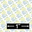 1:24 Scale Hibiscus Dollhouse Wallpaper
