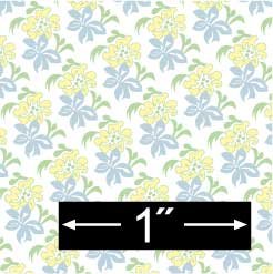 1:24 Scale Hibiscus Dollhouse Wallpaper