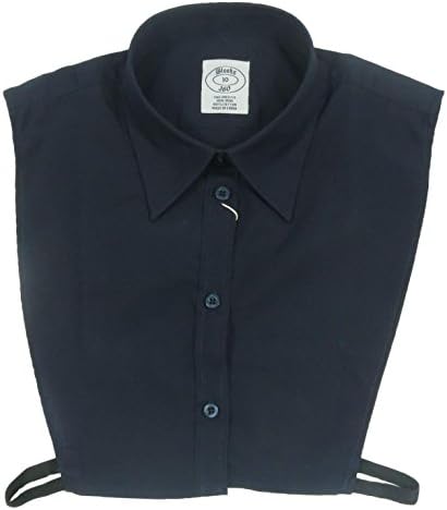 Blooks Womens Point Collar 100% Cotton Dickey - Half Shirt Navy L