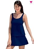 Woman Within Plus Size Solid tankini top swimwear separates by Swim 365