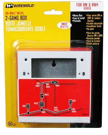 Images for Wiremold/Legrand BW32 Metal Raceway 2-Gang Outlet Box