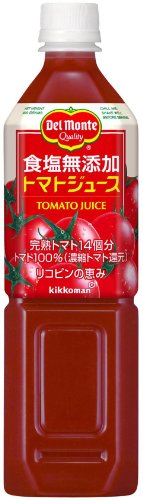 デルモンテ 食塩無添加 トマトジュース 900g×12本