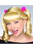Sexy Womens Adult Fun Blonde Pigtails Cheerleader School Girl Wig Rubie'S Costume Wig One Size, As Shown By Fenvy