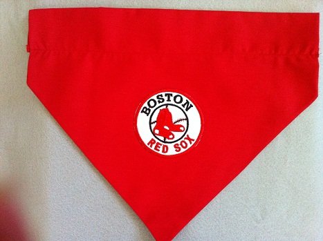 Boston Red Sox Dog Scarf Size Large Red