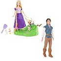 Disney Tangled Featuring Rapunzel Braiding Friends Hair Braider and Flynn Ryder Fashion Doll Set