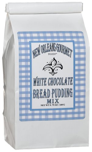 New Orleans Gourmet Foods White Chocolate Bread Pudding Mix, 8.75-Ounce Bags (Pack of 5) by New Orleans Gourmet Foods