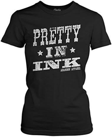 Abandon Apparel Women's Pretty In Ink T-Shirt 2X-Large Black