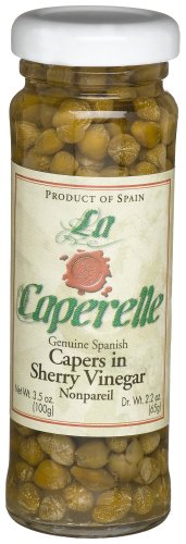 La Caperelle Nonpareil Capers In Sherry Vinegar, 3-Ounce Jars (Pack of 12) by Sherry Vinegars
