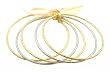 Bracelet - B227 - 5pc Bangle Set - Size Lg (70mm) ~ Frosty Gold & Silver