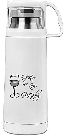VOLTE Gatsby Portable Stainless Steel Vacuum Cup Perfect For Jogging Keep Water Warm Or Cold 8 Hours 14 Ounces