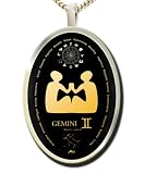 Zodiac Pendant - Gemini - Silver & 24k Gold Zodiac Jewelry