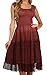 Sakkas Womens Mid Length Spring Maiden Ombre Peasant Dress