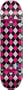 Speed Demons Tartan Complete Skateboard, Pink, 7.5-Inch