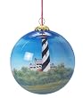Hand Painted St. Augustine Lighthouse Glass Ball Christmas Ornament