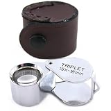 15X Triplet Loupe Jewelers Gemologist Magnifier Tool