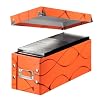 Leitz 60730049 Archivschachtel Snap'n'Store Vivanto CD, Hartpappe, orange