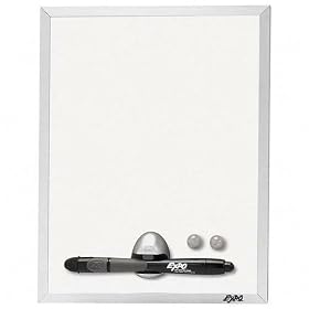 SAN70332 - Magnetic Dry Erase Board, Aluminum Frame,8-1/2x11,White