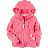 Carter's(カーターズ) フレンチテリー ジップアップ フード ピンク アウターパーカー 8歳【並行輸入】